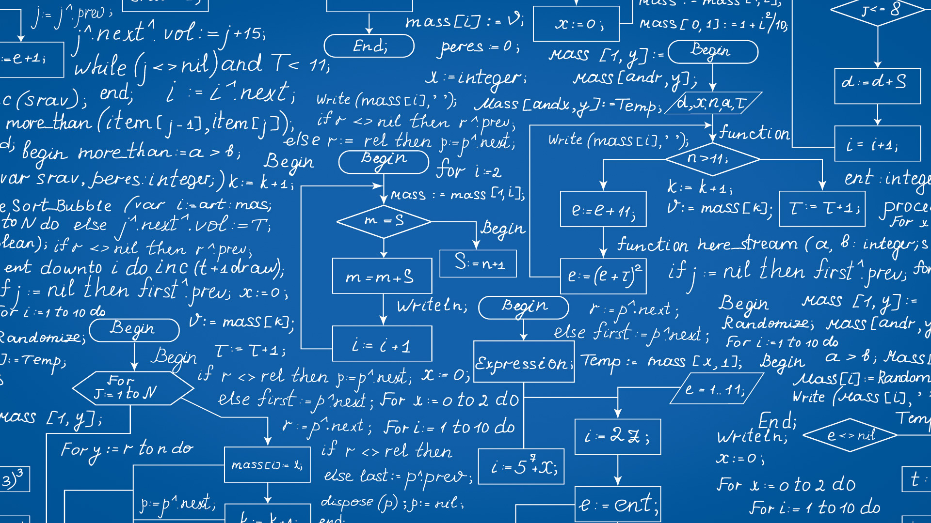 photo of a blueboard with algorithm written on it